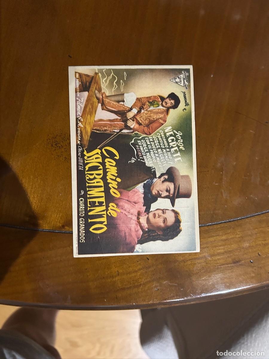 Cine: 1456 camino de sacramento cine principal y campos sabadell con publicidad buen estado