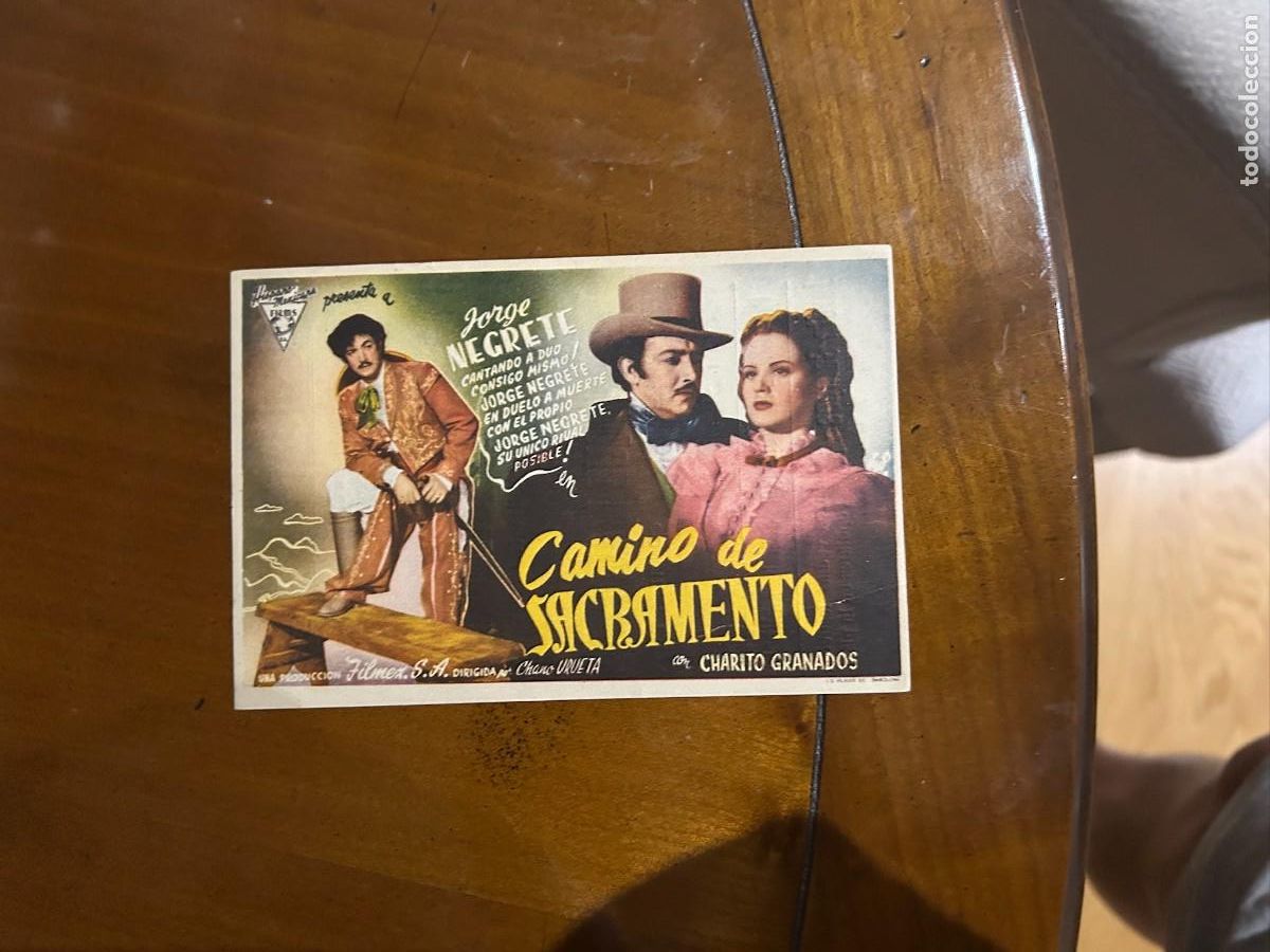 Cine: 1456 camino de sacramento cine principal y campos sabadell con publicidad buen estado