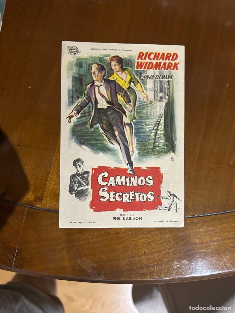 Cine: 1460 caminos secretos cine moderno posito de pescadores cambrils con publicidad buen estado