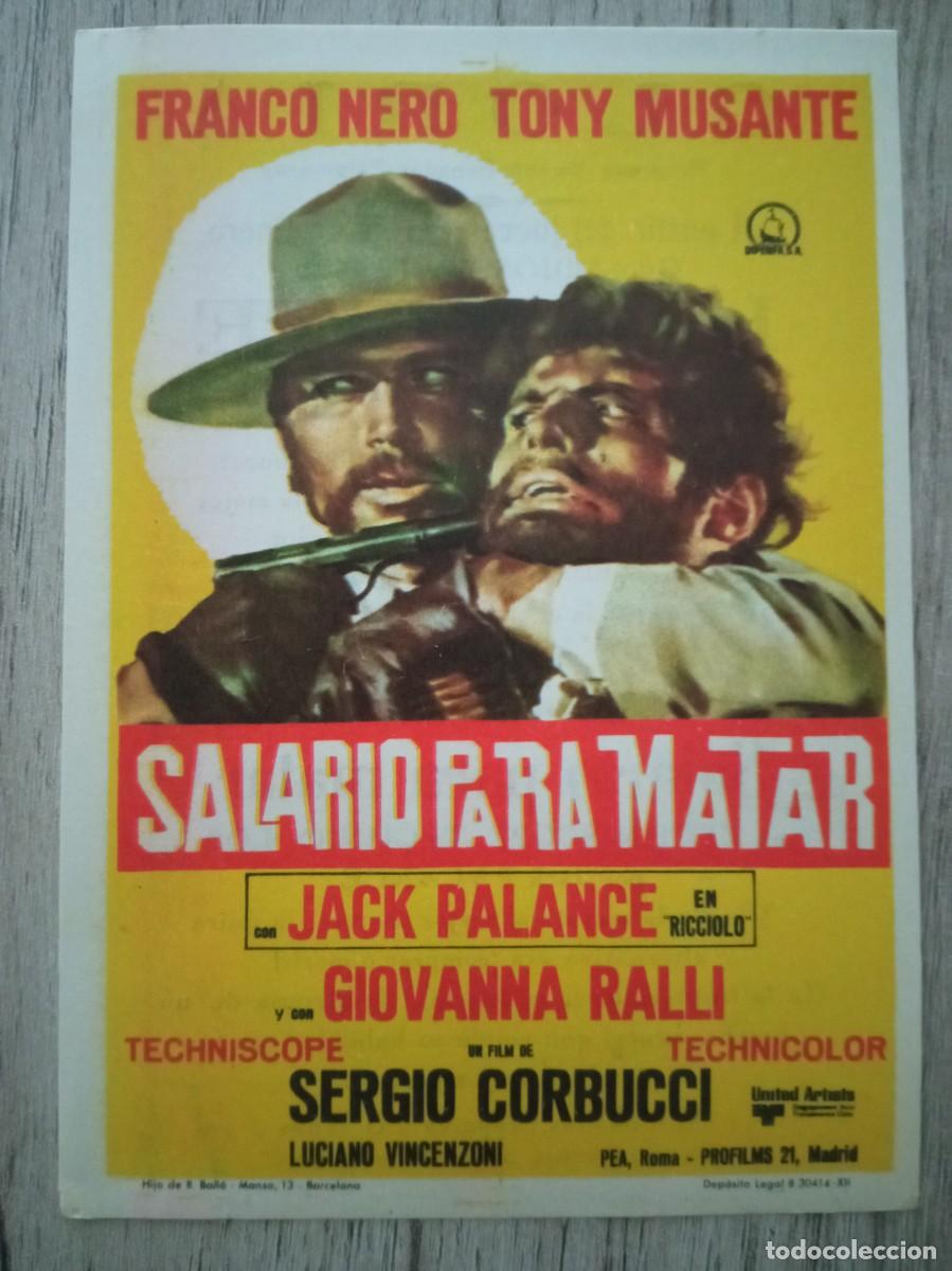 Cine: SALARIO PARA MATAR, FRANCO NERO, GLORIA CINEMA, ELDA, ALICANTE