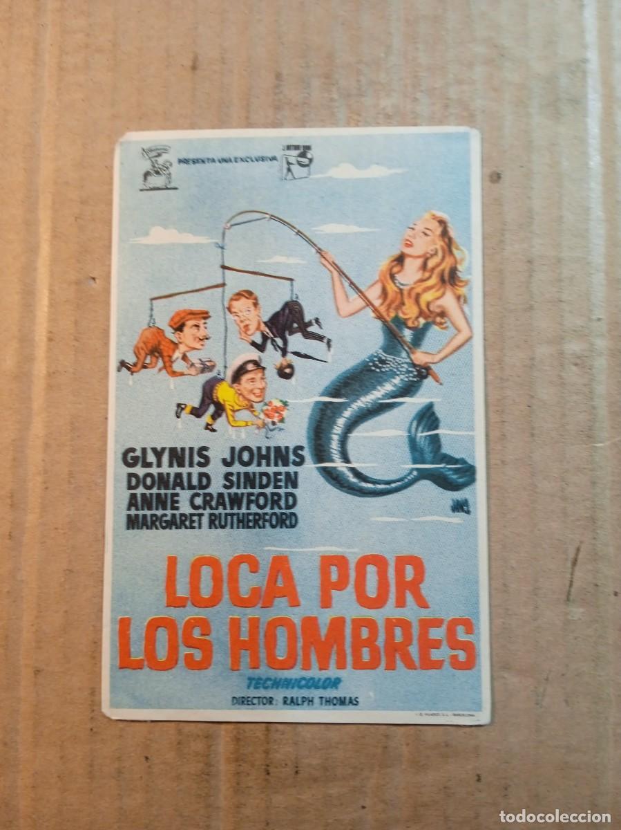  Flyers Publicitaires de films Anciens: FOLLETO DE MANO SIN PUBLICIDAD LOCA POR LOS HOMBRES