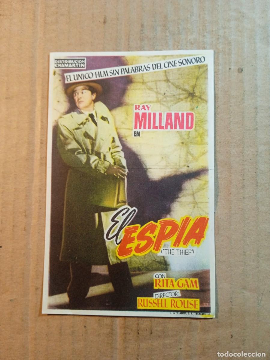 Folhetos de m&atilde;o de filmes antigos de cinema: FOLLETO DE MANO SIN PUBLICIDAD EL ESPIA