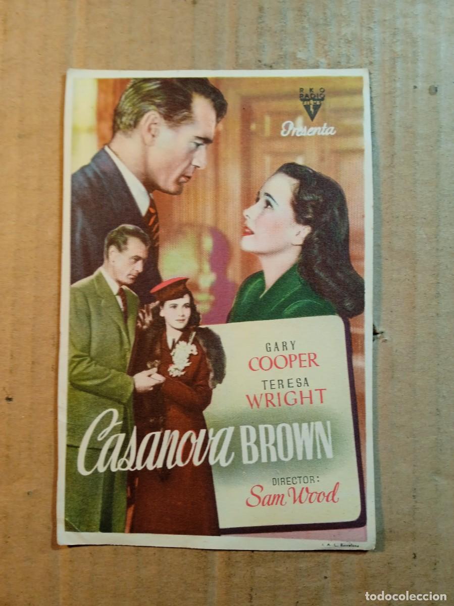 Cine: FOLLETO DE MANO SIN PUBLICIDAD CASANOVA BROWN