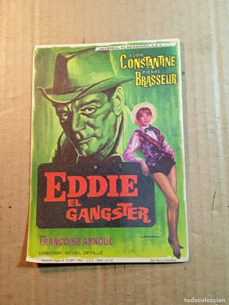 Folhetos de m&atilde;o de filmes antigos de cinema: FOLLETO DE MANO SIN PUBLICIDAD EDDIE EL GANGSTER