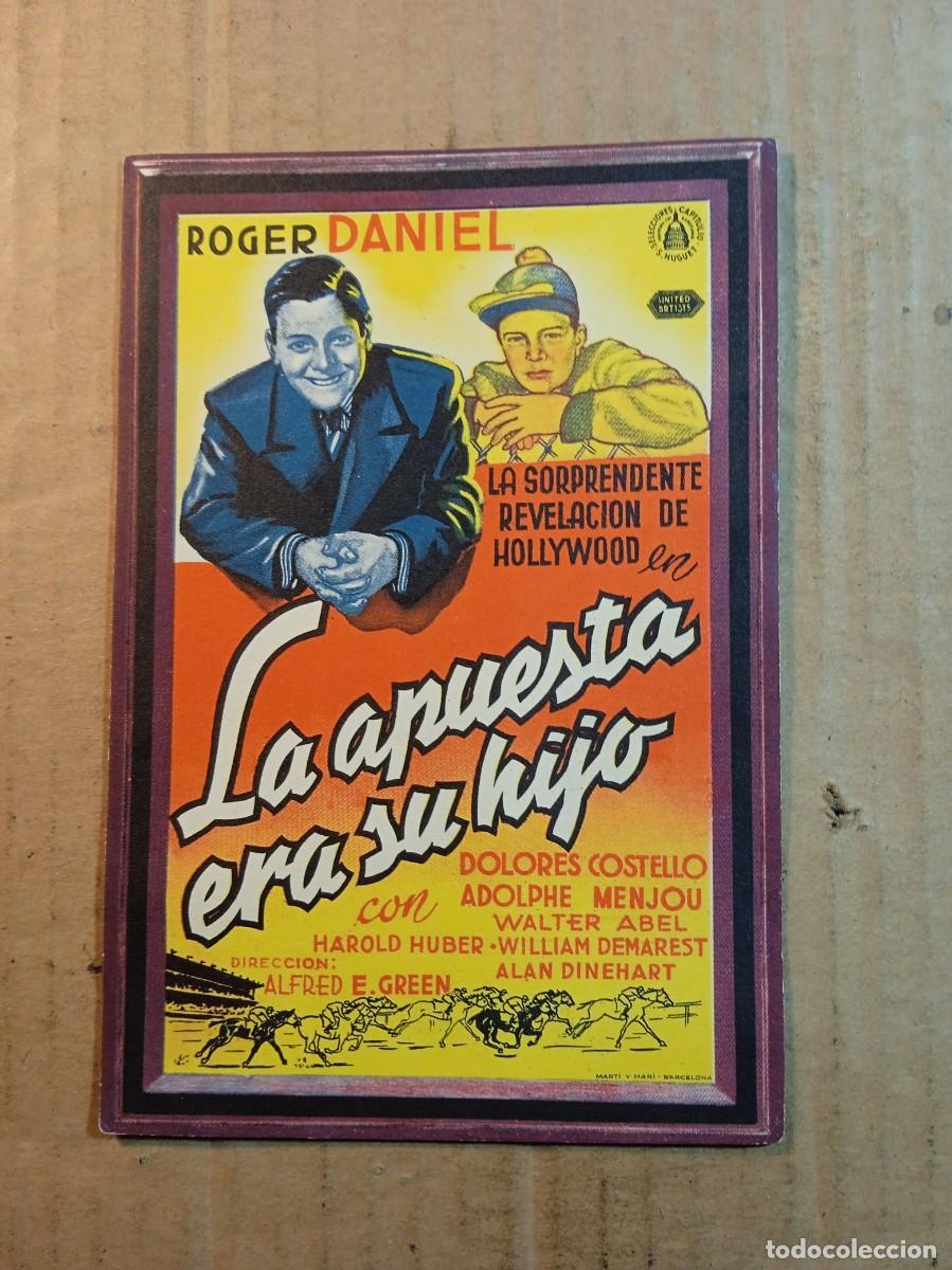 Cinema: FOLLETO DE MANO SIN PUBLICIDAD LA APUESTA ARA SU HIJO