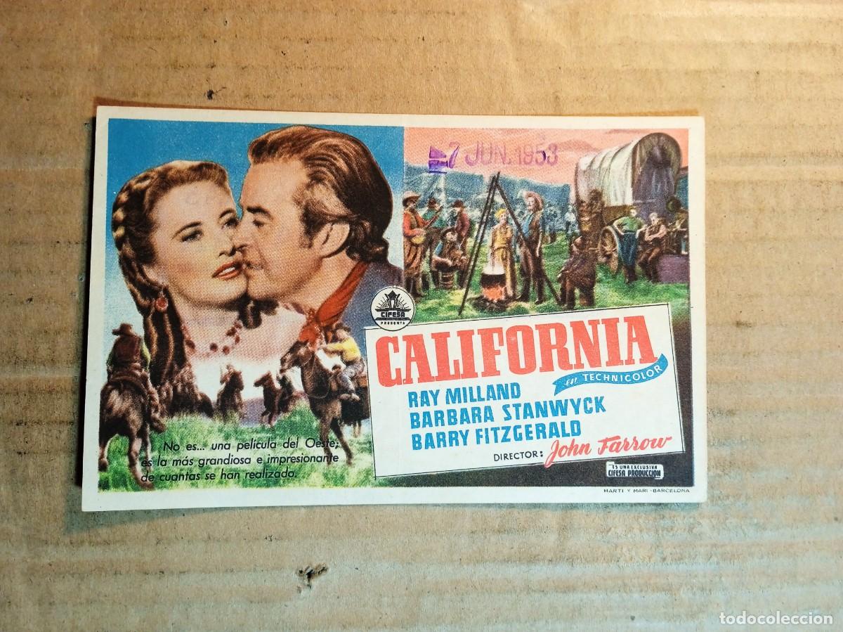 Kino: FOLLETO DE MANO SIN PUBLICIDAD CALIFORNIA