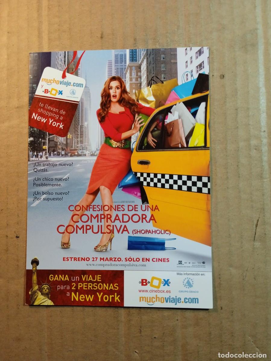  Flyers Publicitaires de films Anciens: FOLLETO DE MANO SIN PUBLICIDAD CONFESIONES DE UNA COMPRADORA COMPULSIVA (facs&iacute;mil)