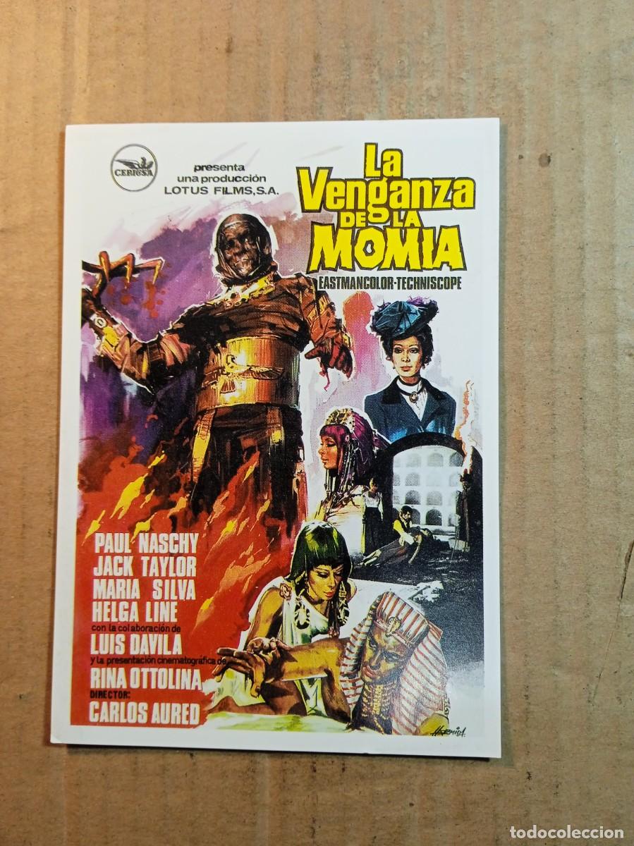 Cinema: FOLLETO DE MANO SIN PUBLICIDAD LA VENGANZA DE LA MOMIA (facs&iacute;mil)