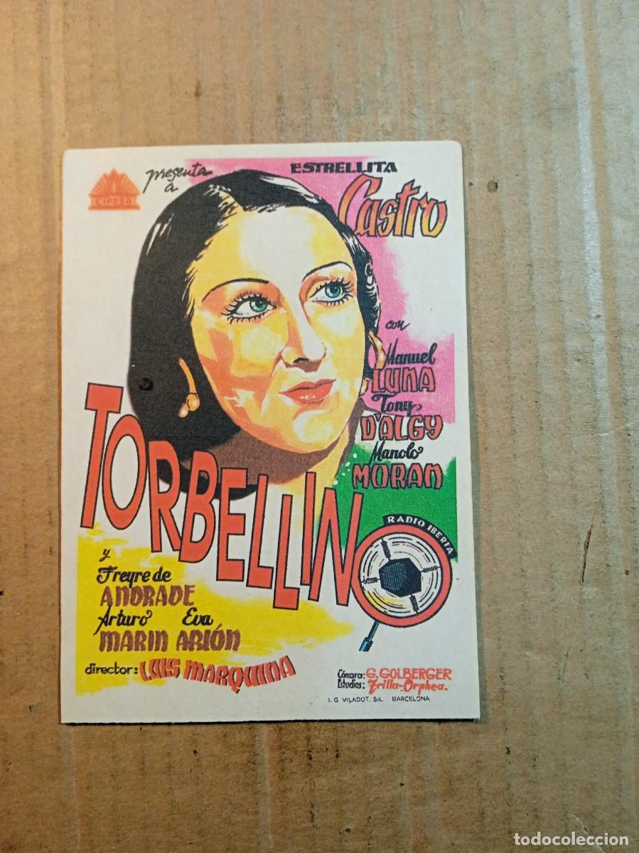  Flyers Publicitaires de films Anciens: FOLLETO DE MANO SIN PUBLICIDAD TORBELLINO