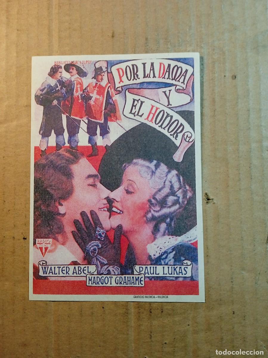  Flyers Publicitaires de films Anciens: FOLLETO DE MANO SIN PUBLICIDAD POR LA DAMA Y EL HONOR