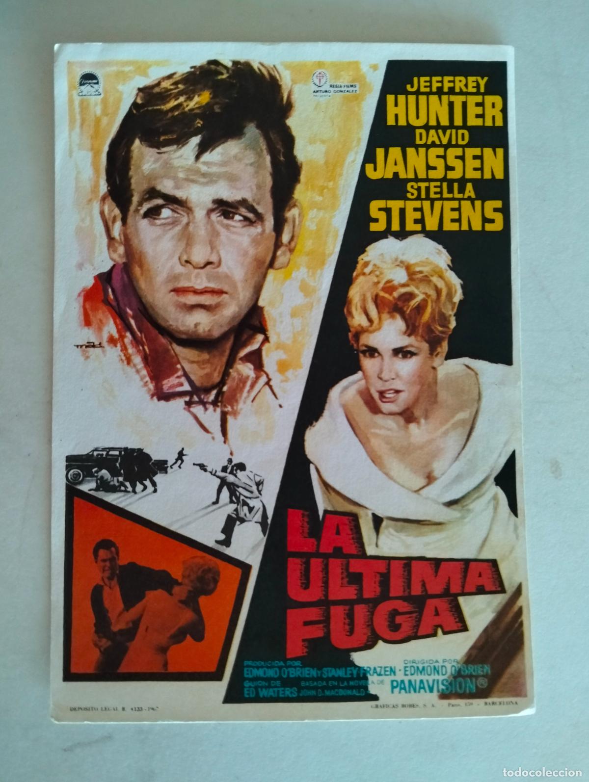 Cine: FOLLETO DE CINE, LA ULTIMA FUGA