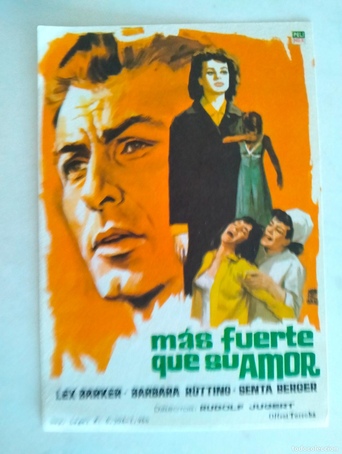 Cine: FOLLETO DE CINE, MAS FUERTE QUE SU AMOR