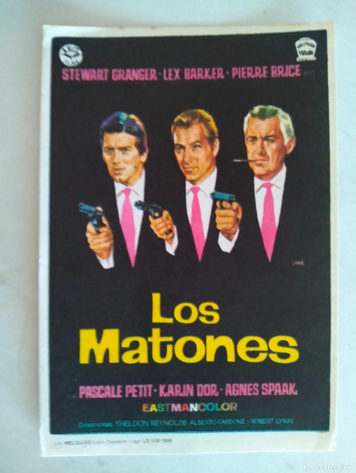 Cine: FOLLETO DE CINE, LOS MATONES