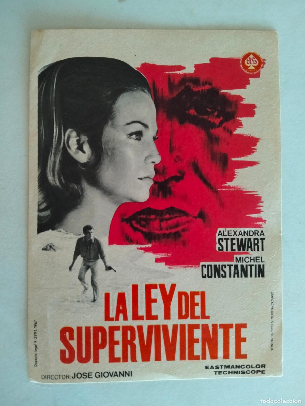 Cine: FOLLETO DE CINE, LA LEY DEL SUPERVIVIENTE