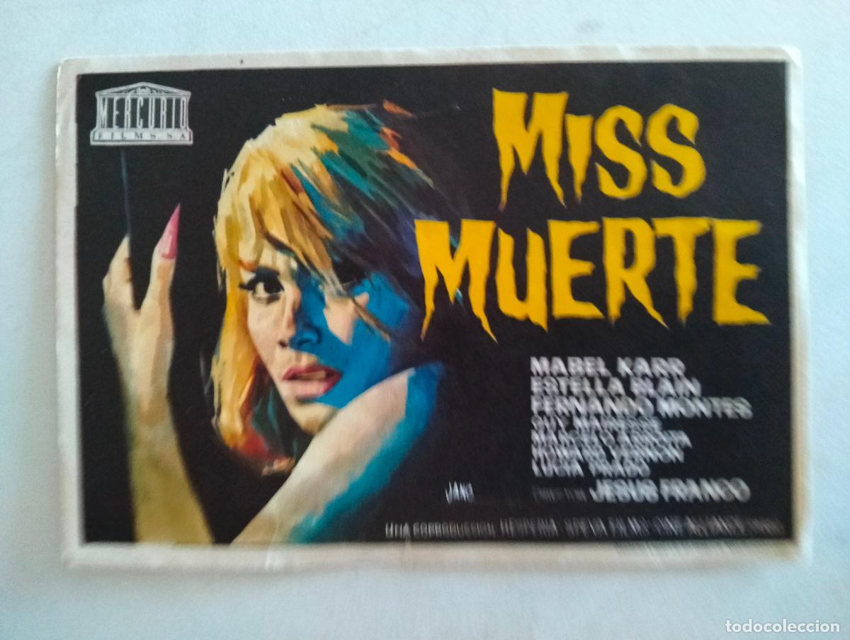 Cine: FOLLETO DE CINE, MIS MUERTE
