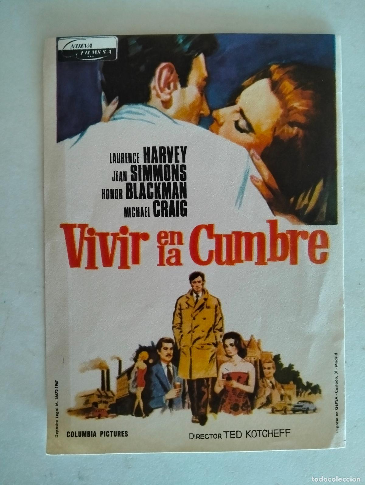 Cine: FOLLETO DE CINE, VIVIR EN LA CUMBRE