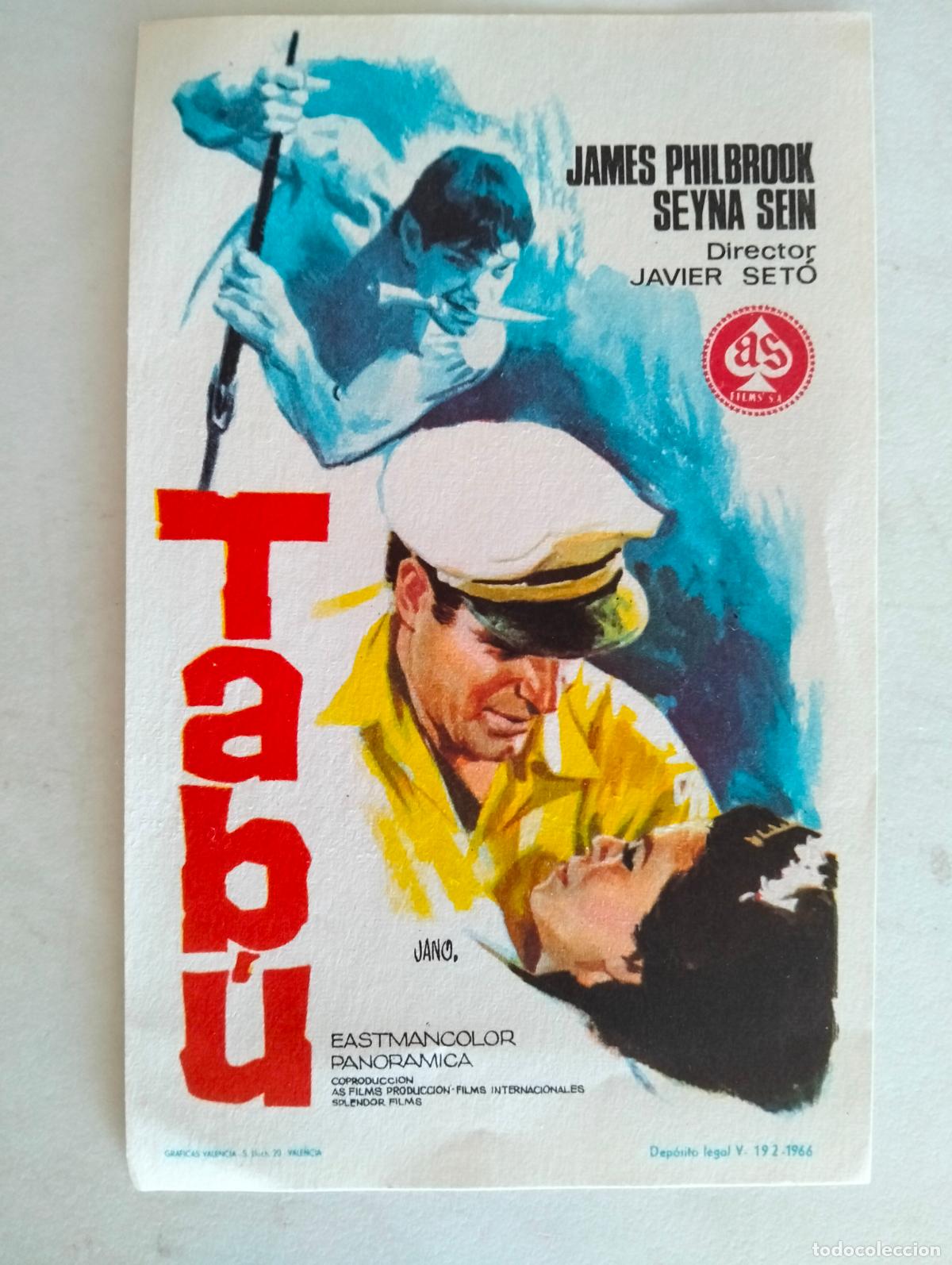 Cine: FOLLETO DE CINE, TABU
