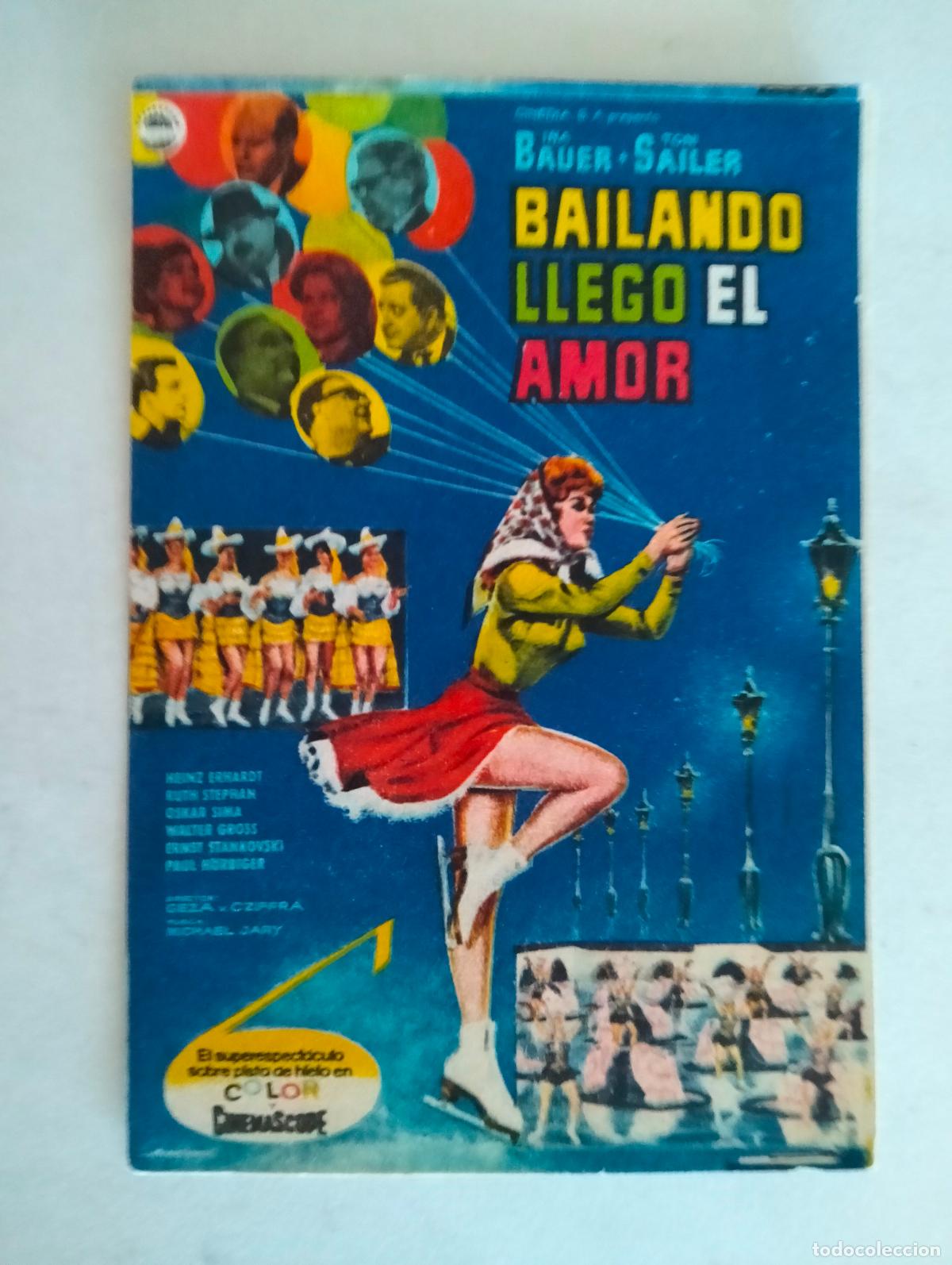 Cine: FOLLETO DE CINE, BAILANDO LLEGO EL AMOR