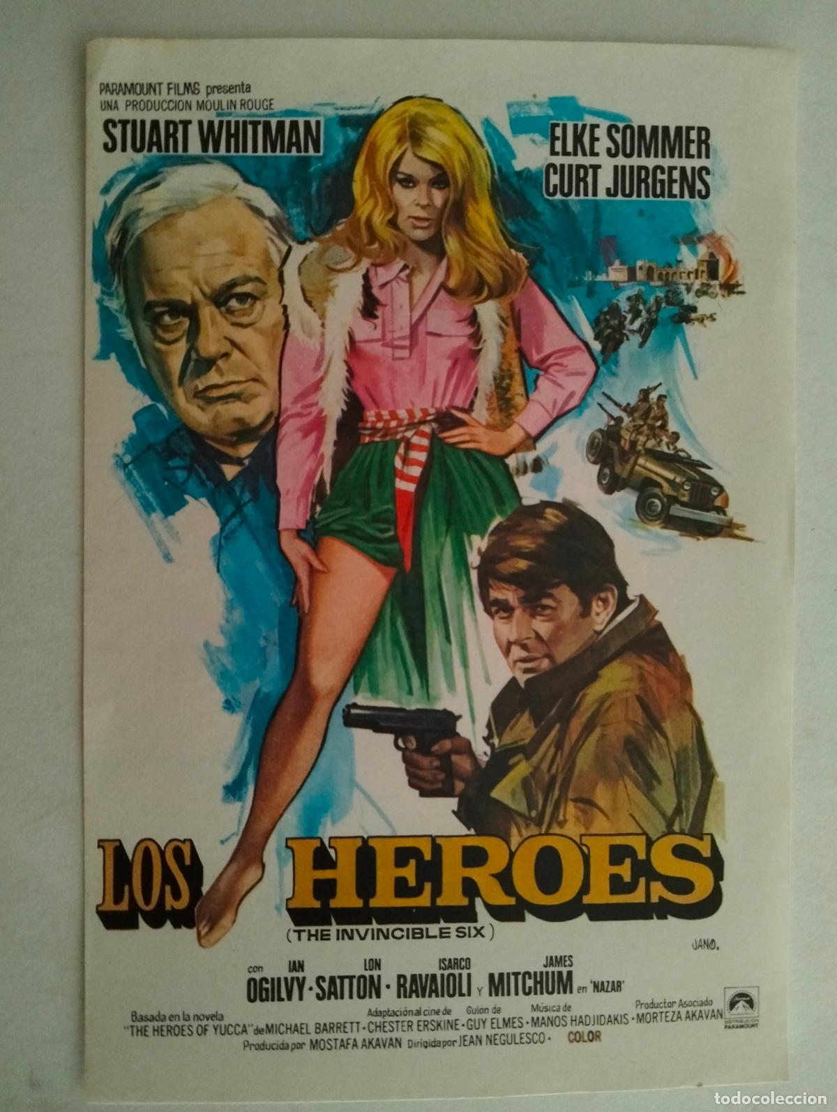 Cine: FOLLETO DE CINE, LOS HEROES - Foto 1