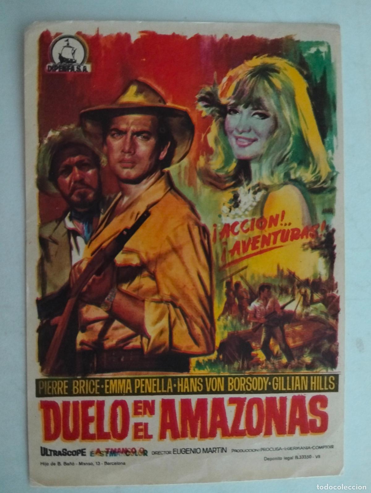 Cine: FOLLETO DE CINE, DUELO EN EL AMAZONAS