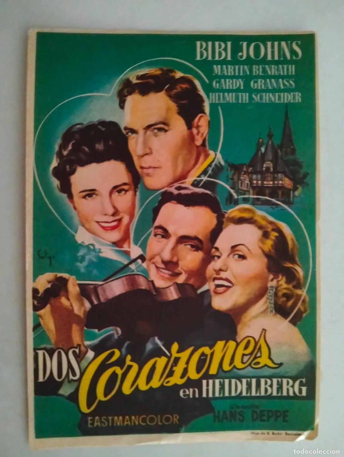 Cine: FOLLETO DE CINE, DOS CORAZONES EN HEIDELBERG