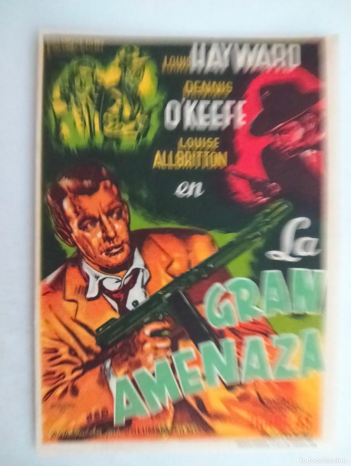 Cine: FOLLETO DE CINE, LA GRAN AMENAZA