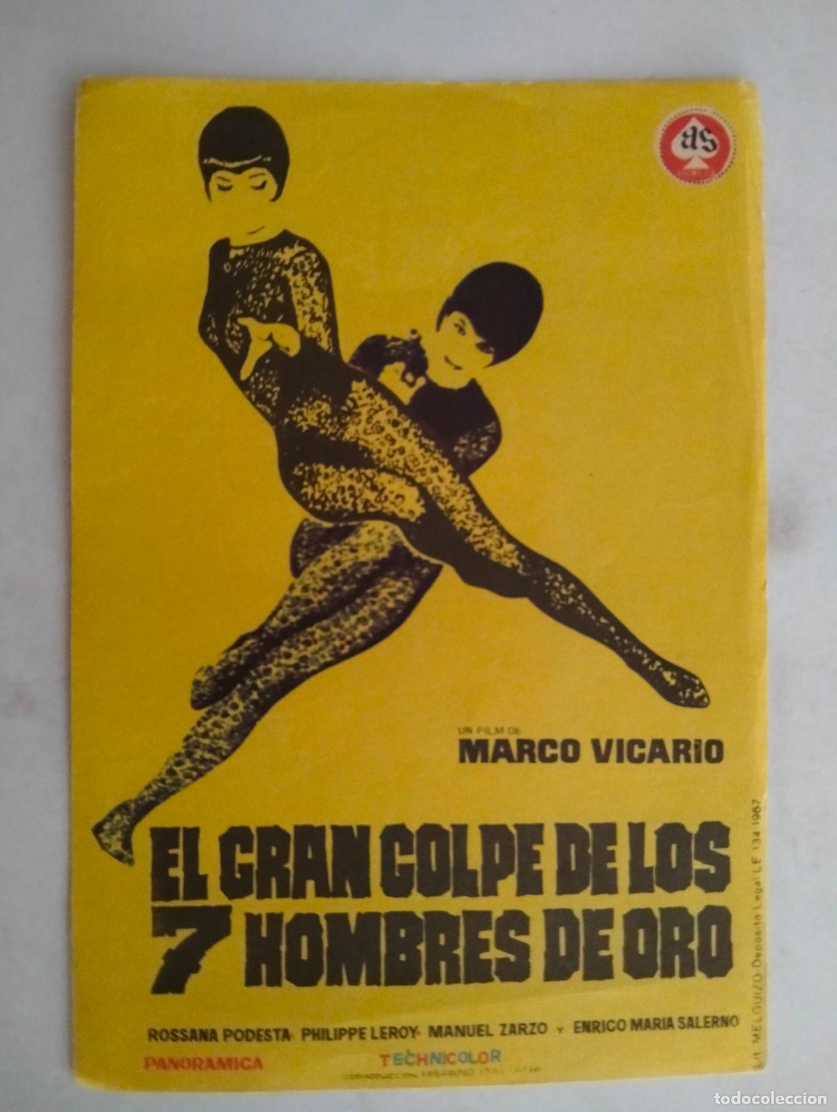 Cine: FOLLETO DE CINE, EL GRAN GOLPE DE LOS 7 HOMBRES DE ORO