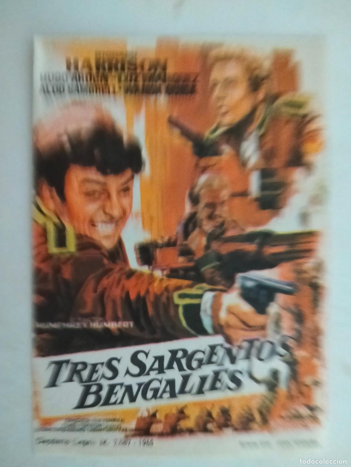 Cine: FOLLETO DE CINE, TRES SARGENTOS BENGALIES