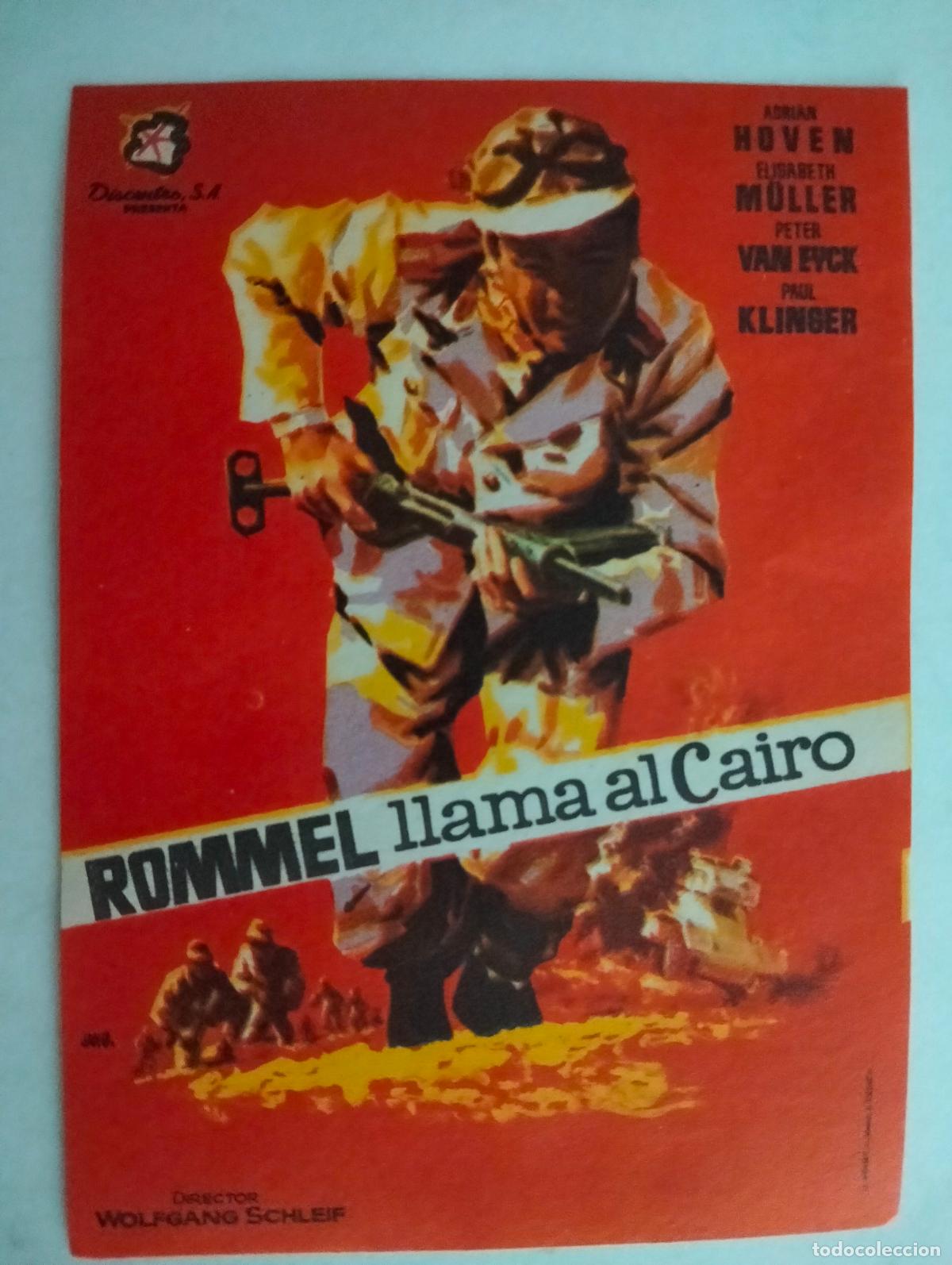 Cine: FOLLETO DE CINE, ROMMEL LLAMA AL CAIRO