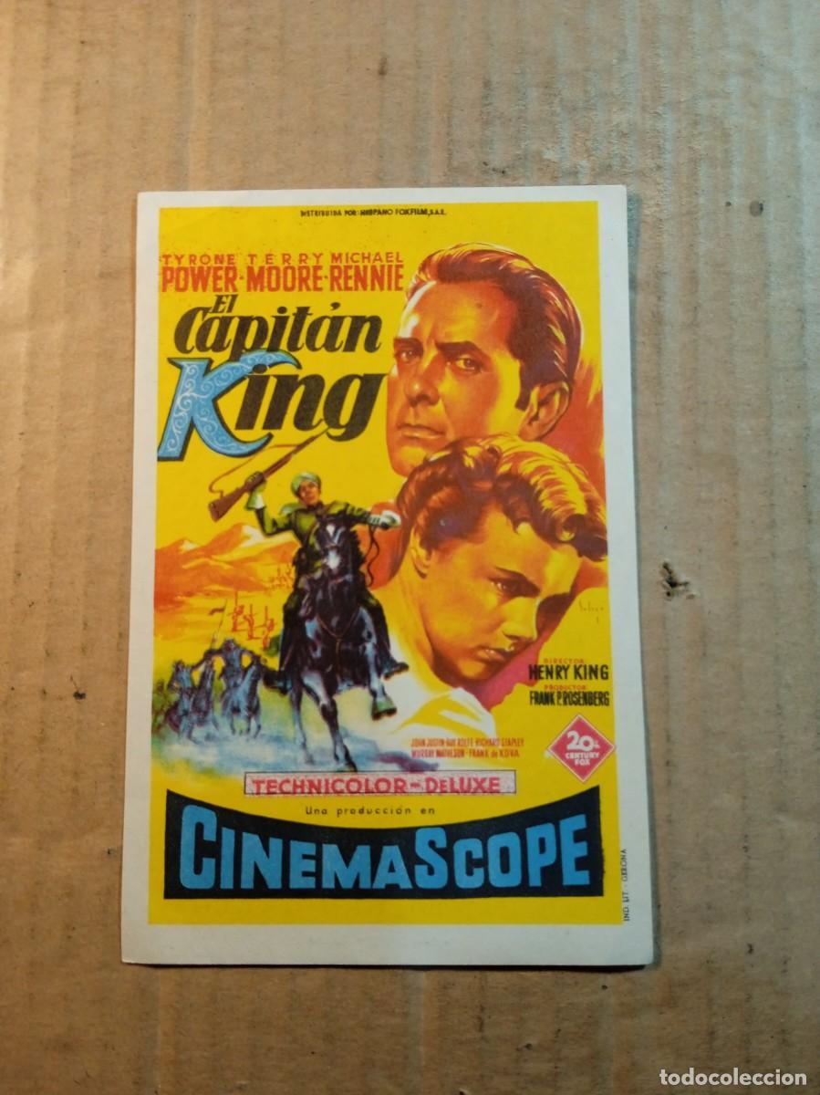 Cine: FOLLETO DE MANO CON PUBLICIDAD EL CAPITAN KING