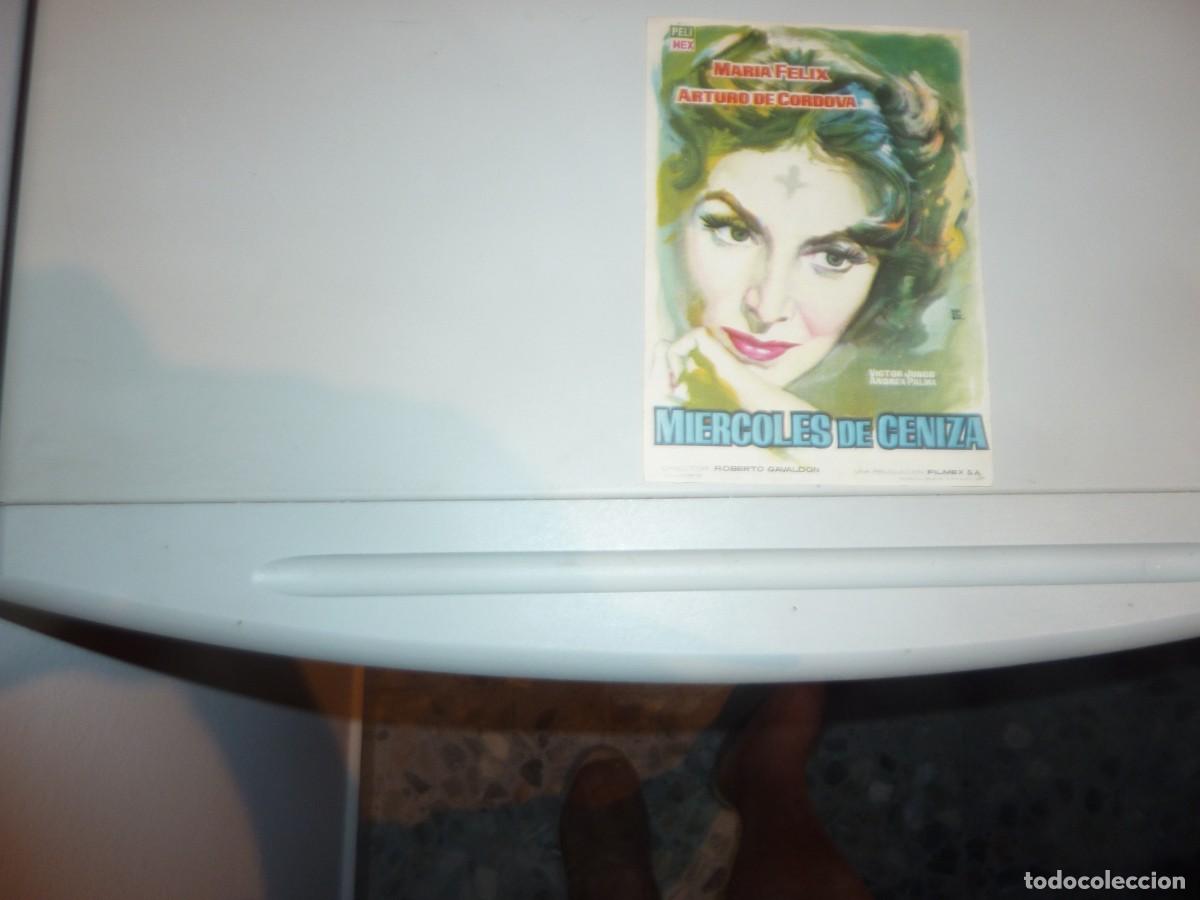 Cine: Folleto de cine MIERCOLES DE CENIZA con publicidad