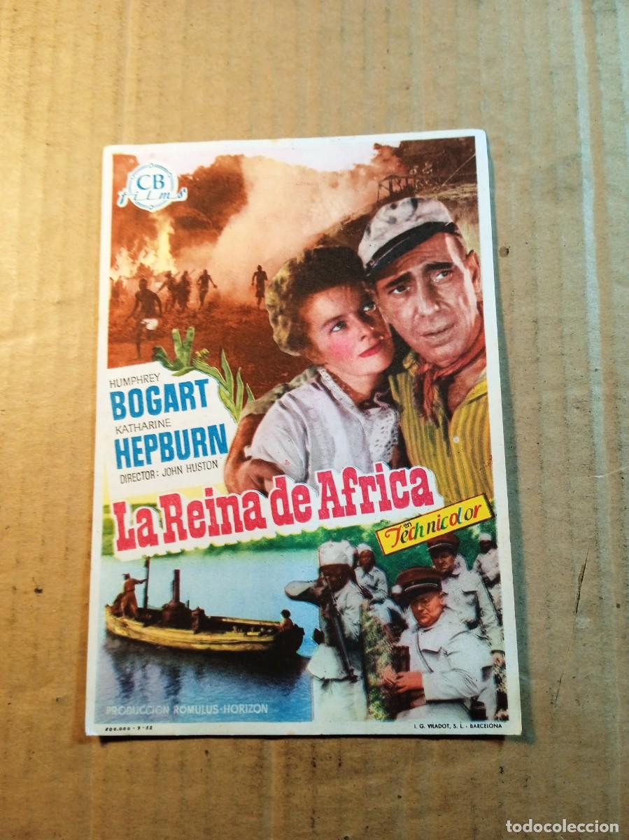 Cine: FOLLETO DE MANO CON PUBLICIDAD LA REINA DE AFRICA
