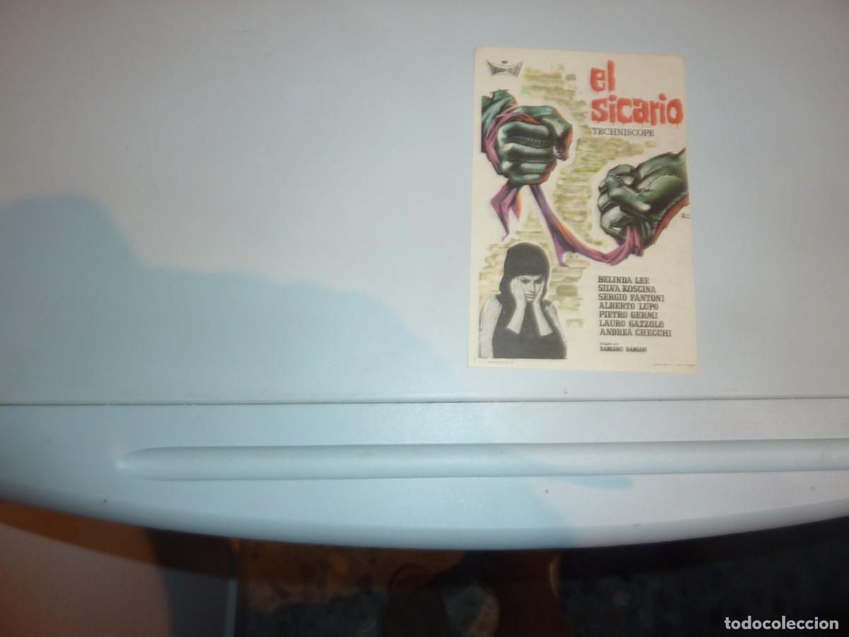 Cine: Folleto de cine EL SICARIO con publicidad