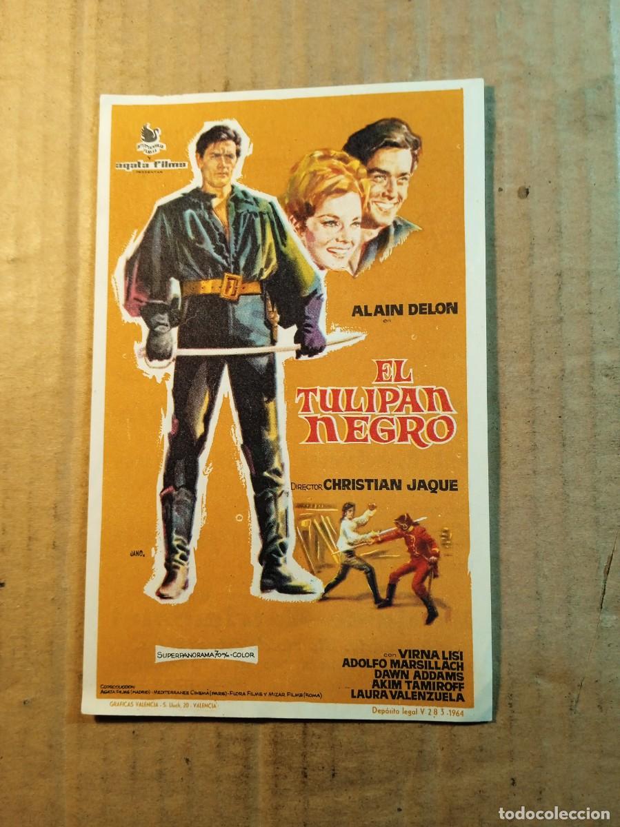 Cinema: FOLLETO DE MANO CON PUBLICIDAD EL TULIPAN NEGRO