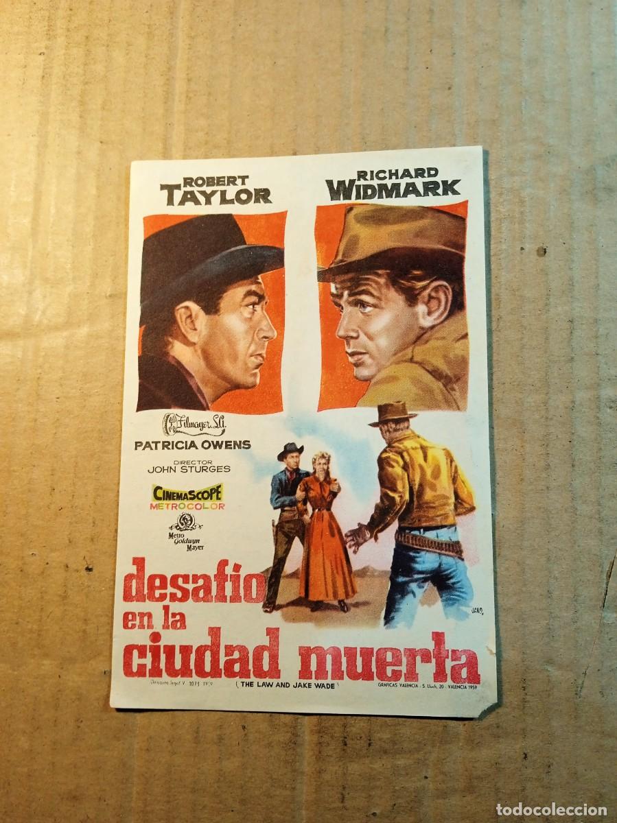  Flyers Publicitaires de films Anciens: FOLLETO DE MANO CON PUBLICIDAD DESAFIO EN LA CIUDAD MUERTA