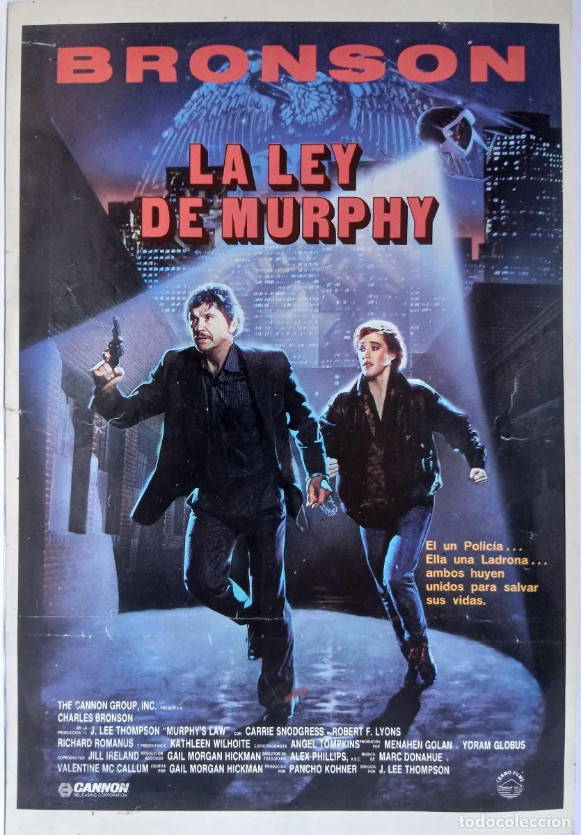 Cine: CARTEL DE MANO, LA LEY DE MURPHYDE J.LEE THOMPSON CON CHARLES BRONSON 1986