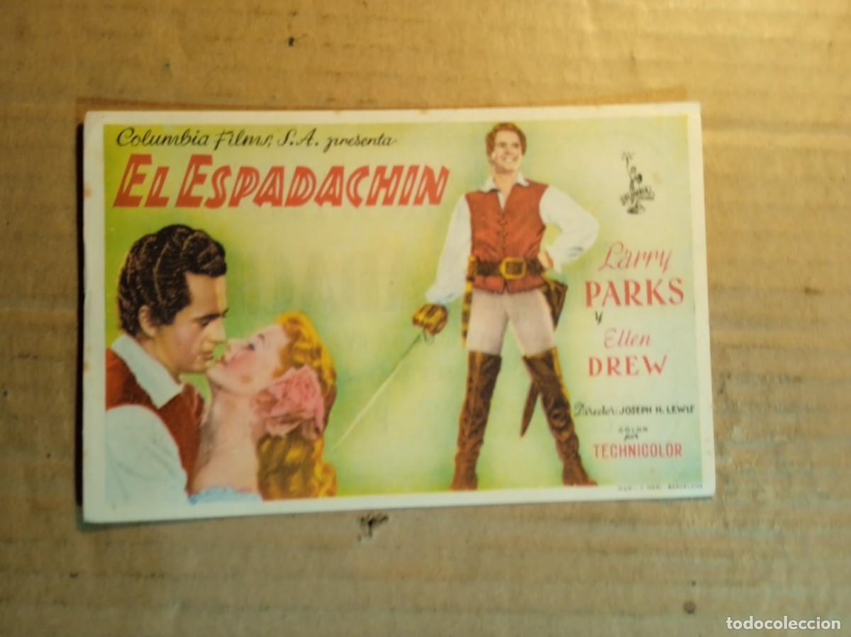  Flyers Publicitaires de films Anciens: FOLLETO DE MANO CON PUBLICIDAD EL ESPADACHIN