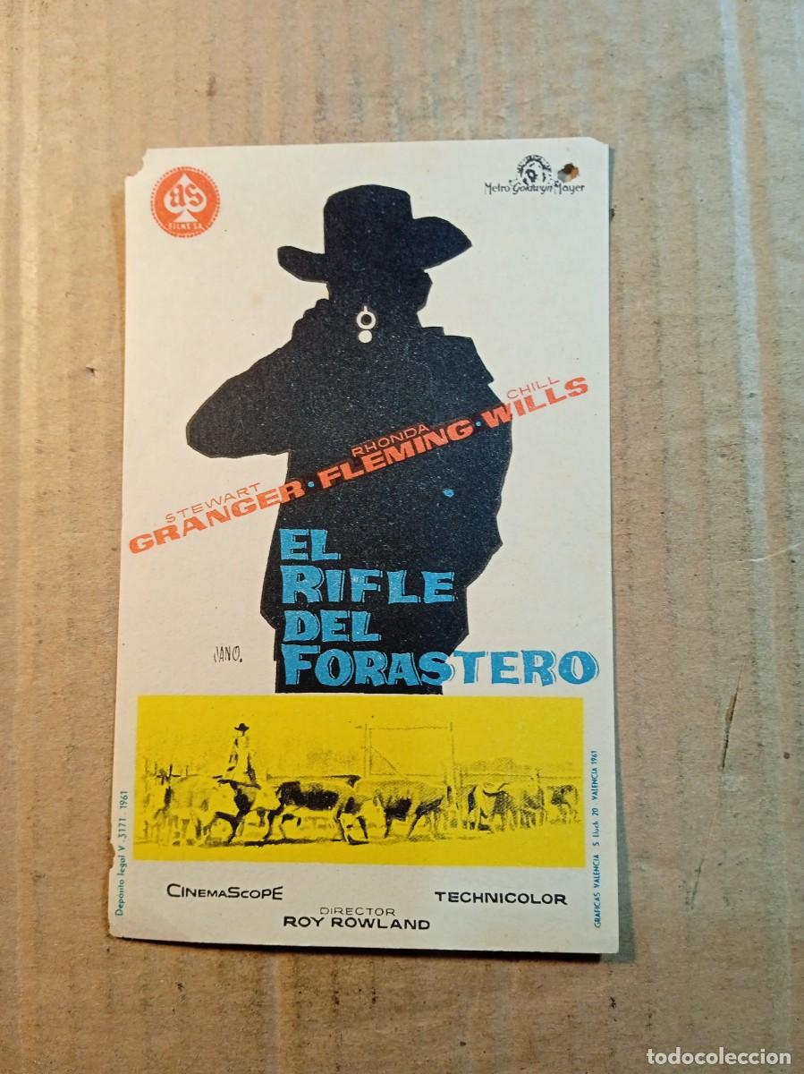  Flyers Publicitaires de films Anciens: FOLLETO DE MANO CON PUBLICIDAD EL RIFLE DEL FORASTERO