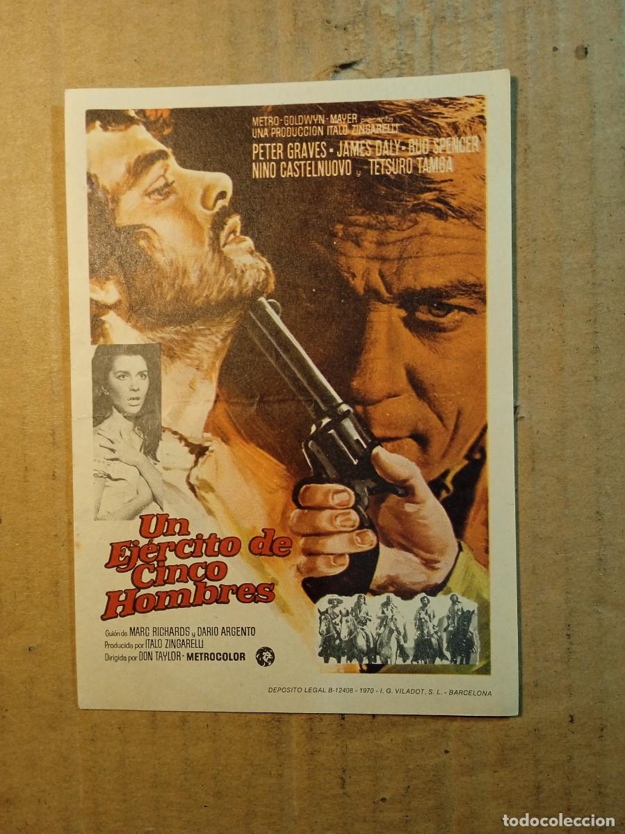 Cinema: FOLLETO DE MANO SIN PUBLICIDAD UN EJERCITO DE CINCO HOMBRES