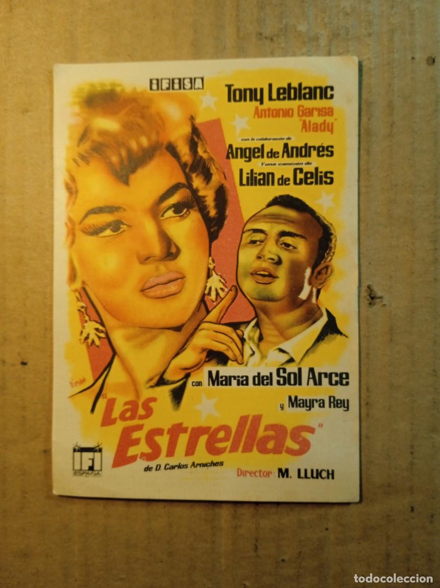  Flyers Publicitaires de films Anciens: FOLLETO DE MANO SIN PUBLICIDAD LAS ESTRELLAS