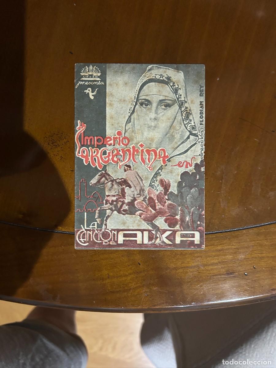 Cine: 1494 LA CANCION DE AIXA TEATRO PRINCIPAL CASTELLON CON PUBLICIDAD BUEN ESTADO