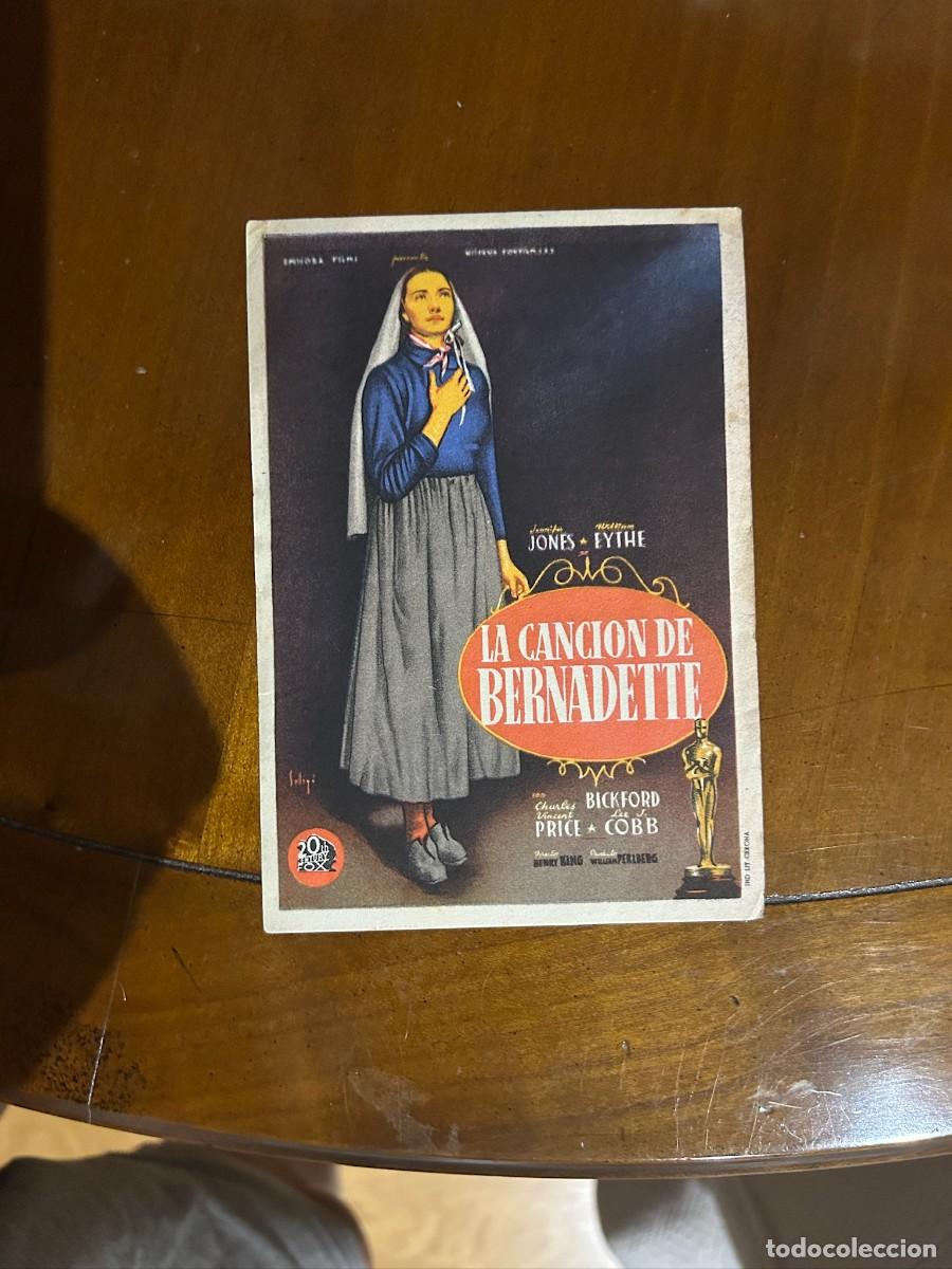 Cine: 1496 LA CANCION DE BERNARDETTE SIN PUBLICIDAD BUEN ESTADO