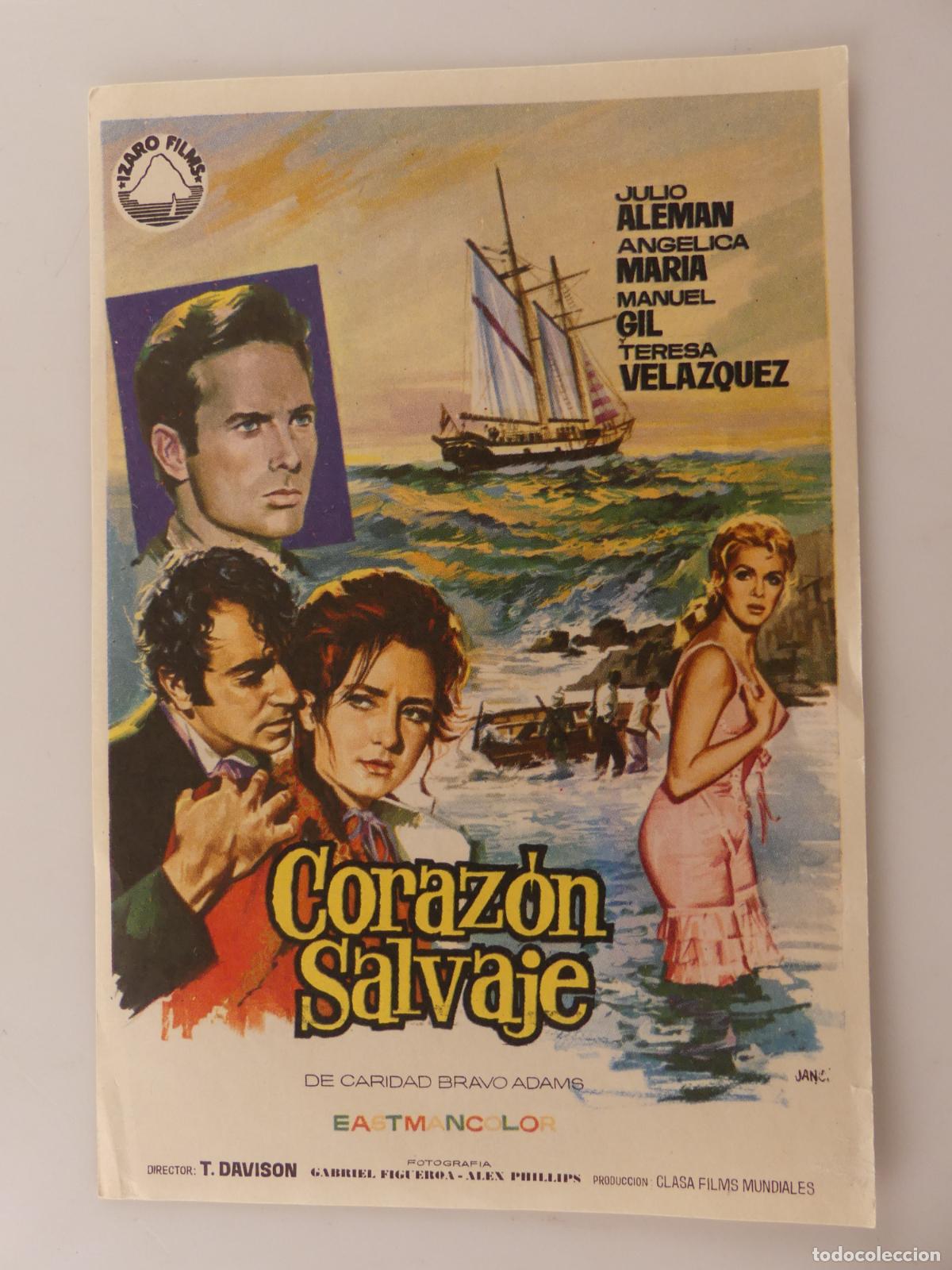 Kino: FOLLETO PROGRAMA CINE DE MANO - CORAZON SALVAJE - REF: F5