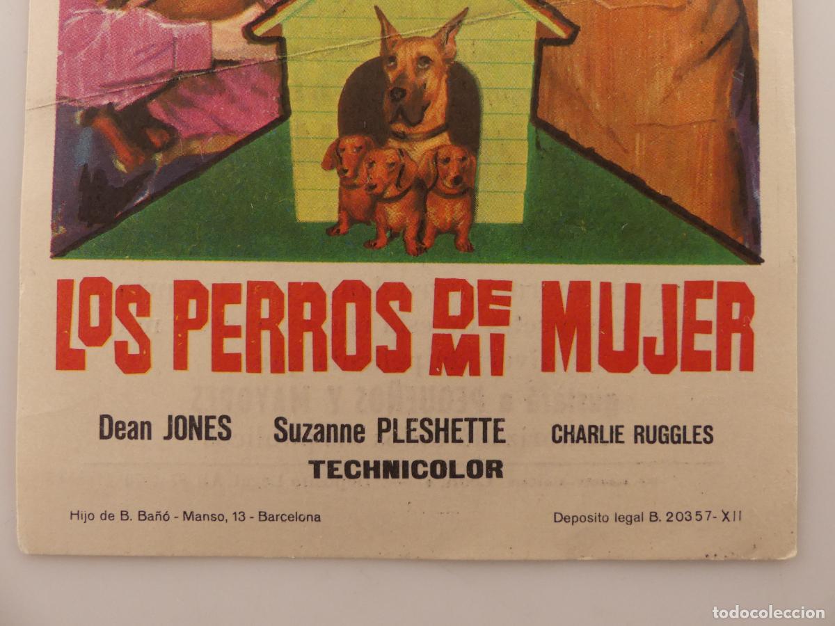 Cine: FOLLETO PROGRAMA CINE DE MANO - LOS PERROS DE MI MUJER - REF: F3 - Foto 3