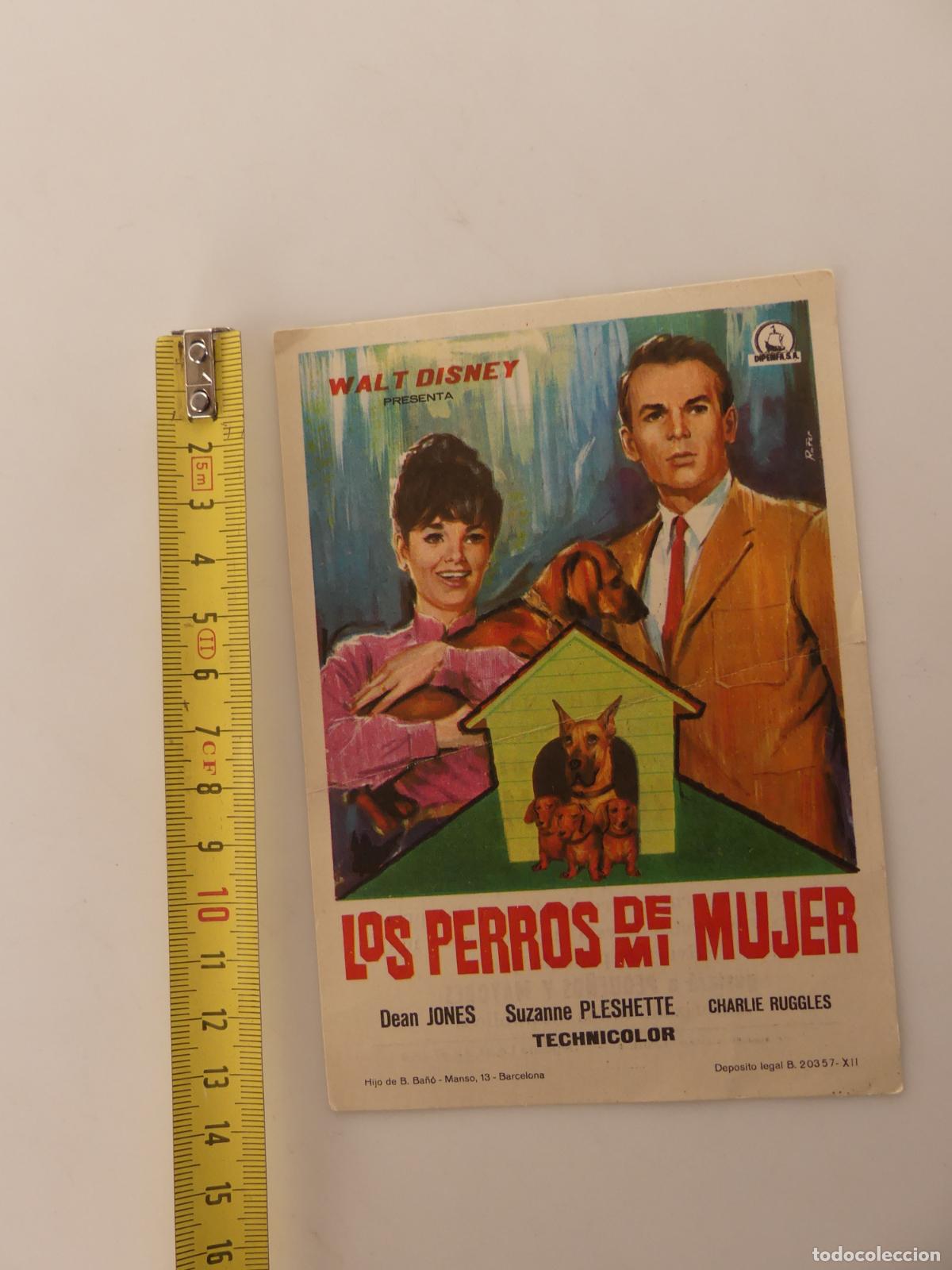 Cine: FOLLETO PROGRAMA CINE DE MANO - LOS PERROS DE MI MUJER - REF: F3 - Foto 5