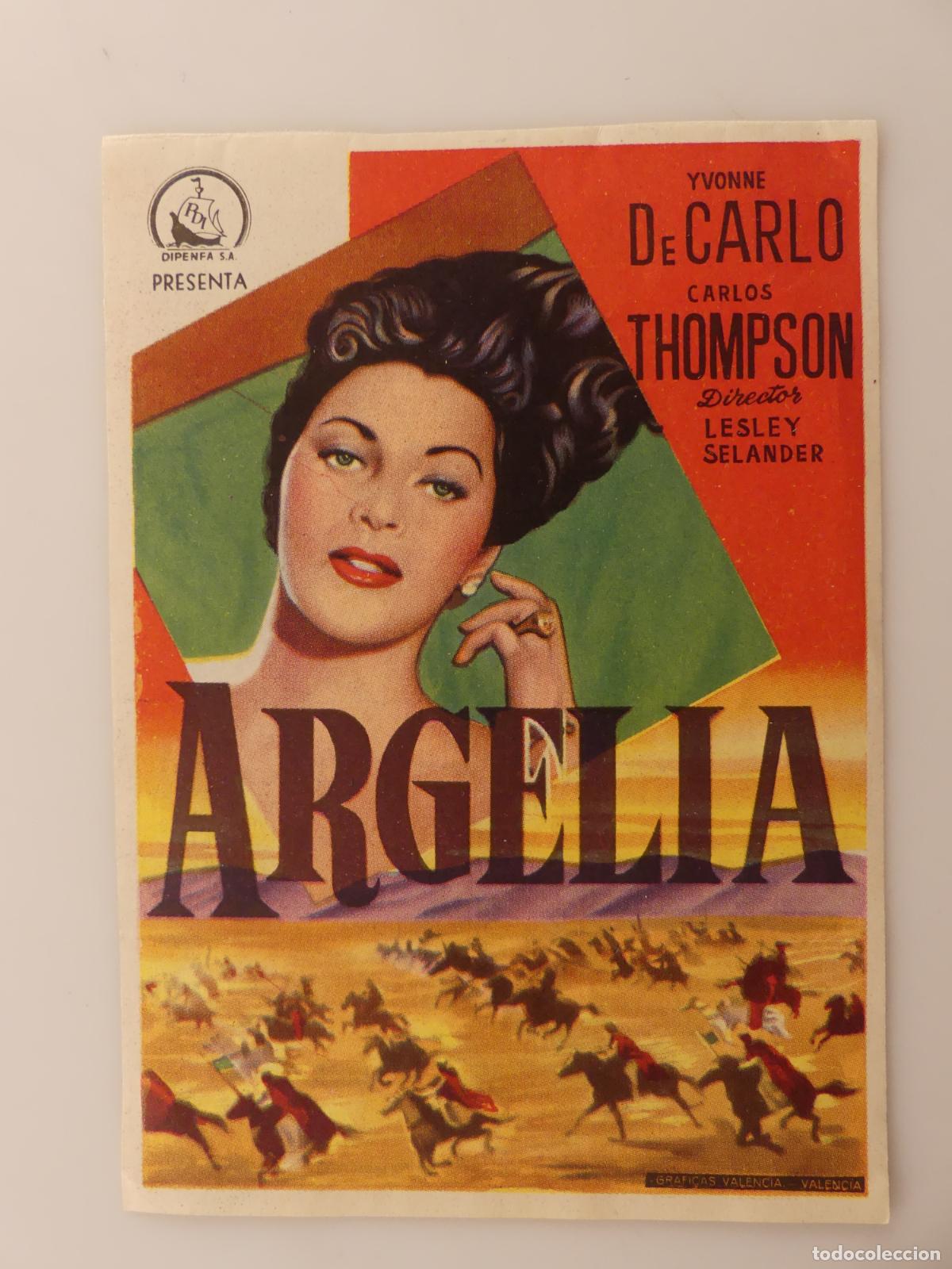 Cine: FOLLETO PROGRAMA CINE DE MANO - ARGELIA - REF: F4