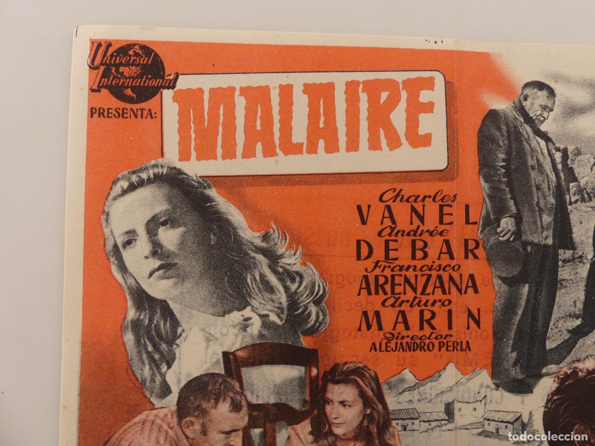 Cine: FOLLETO PROGRAMA CINE DE MANO - MALAIRE - REF: F8 - Foto 2