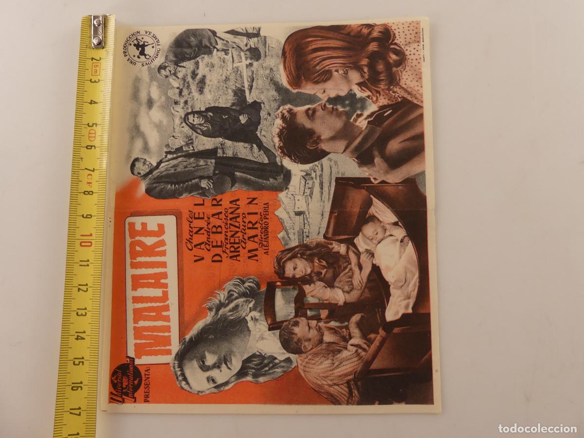 Cine: FOLLETO PROGRAMA CINE DE MANO - MALAIRE - REF: F8 - Foto 7