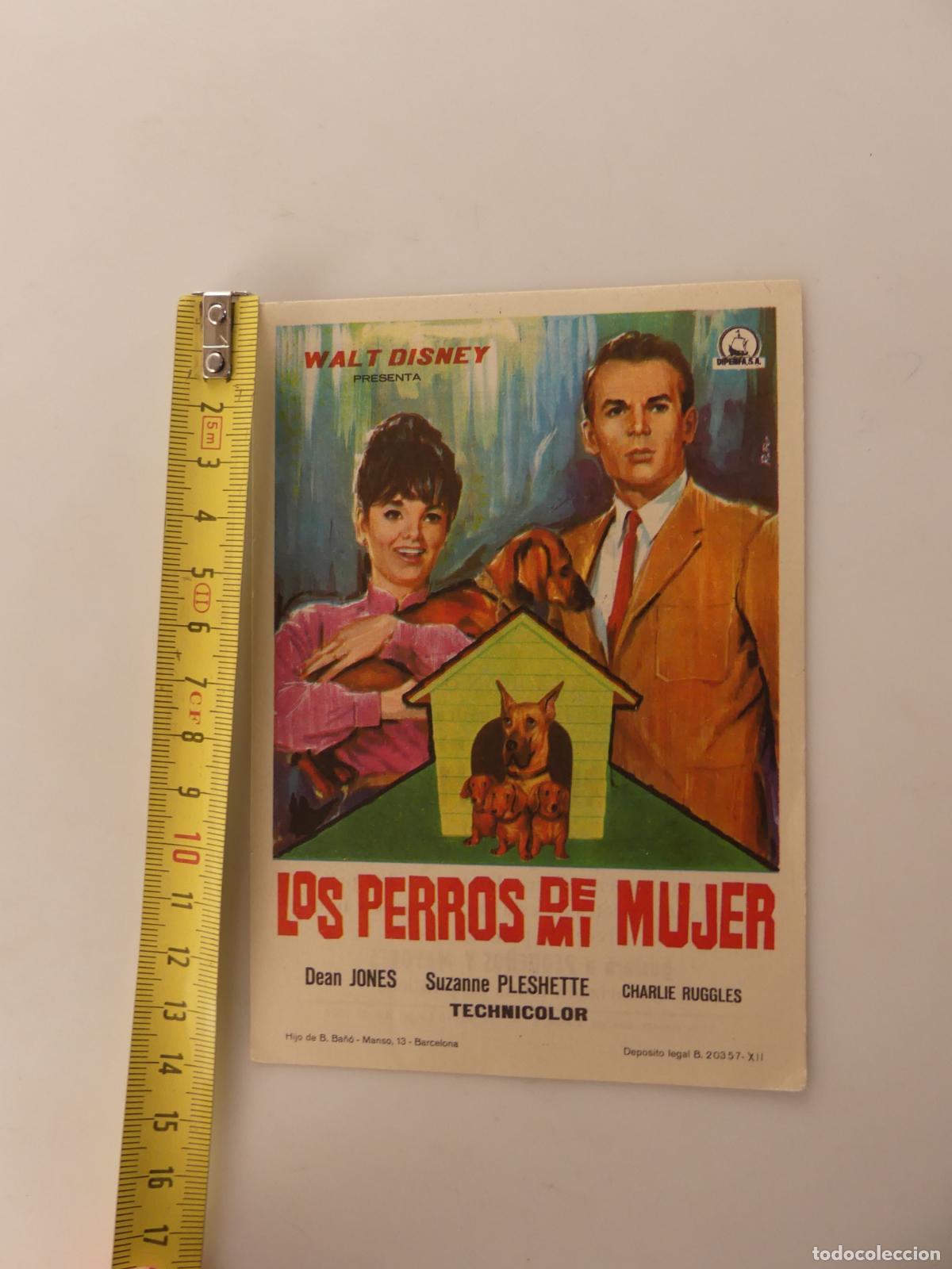 Cine: FOLLETO PROGRAMA CINE DE MANO - LOS PERROS DE MI MUJER - REF: F7 - Foto 7