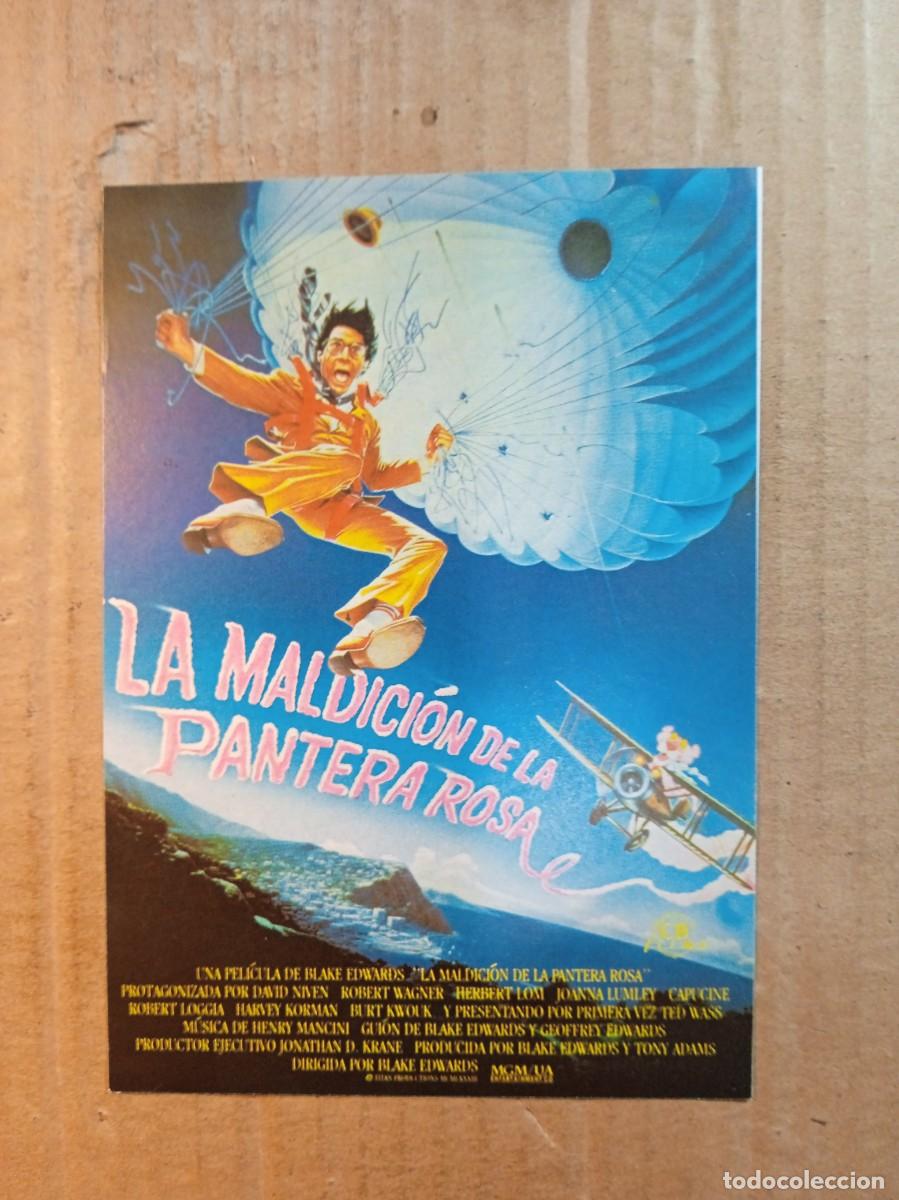  Flyers Publicitaires de films Anciens: FOLLETO DE MANO SIN PUBLICIDAD LA MALDICION DE LA PANTERA ROSA